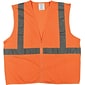 Protective Industrial Products High Visibility Sleeveless Safety Vest, ANSI Class R2, Orange, Large (302-MVGZOR-L)