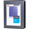 Staples® Standard 1 3 Ring Mini View Binder, Black (26454)