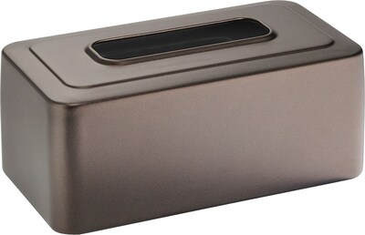 InterDesign® 4 x 10 x 5 1/2 Olivia Tissue Box Holder, Bronze