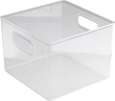 InterDesign® Linus Plastic Fridge n Pantry Binz, Clear