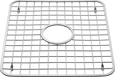 InterDesign® Sink Grid With Drain Hole, Polished Stainless Steel
