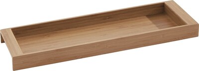 InterDesign® Formbu Eco Toilet Tank Top Tray, Natural Bamboo