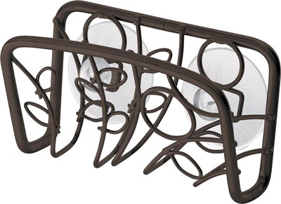 InterDesign® Twigz Steel Suction Sink Cradle, Bronze (97681)