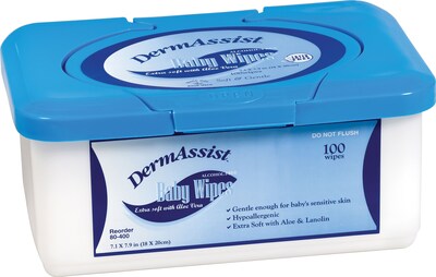 Innovative Dermassist™ Baby Wipes; 100 Each