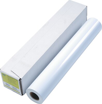 HP® Satin Designjet Inkjet Large Format Paper, 24" x 100', White