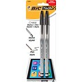 BIC® Tech Cristal® 2-in-1 Ballpoint Pen and Stylus, Medium Point 1.0mm, Black Ink, 2/Pack