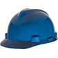 MSA V-Gard Polyethylene Ratchet Suspension Short Brim Hard Hat, Blue (475359)