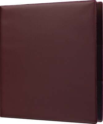 Heavy-Duty 1.5-Inch D 3-Ring Non-View Binder, Maroon (26294)