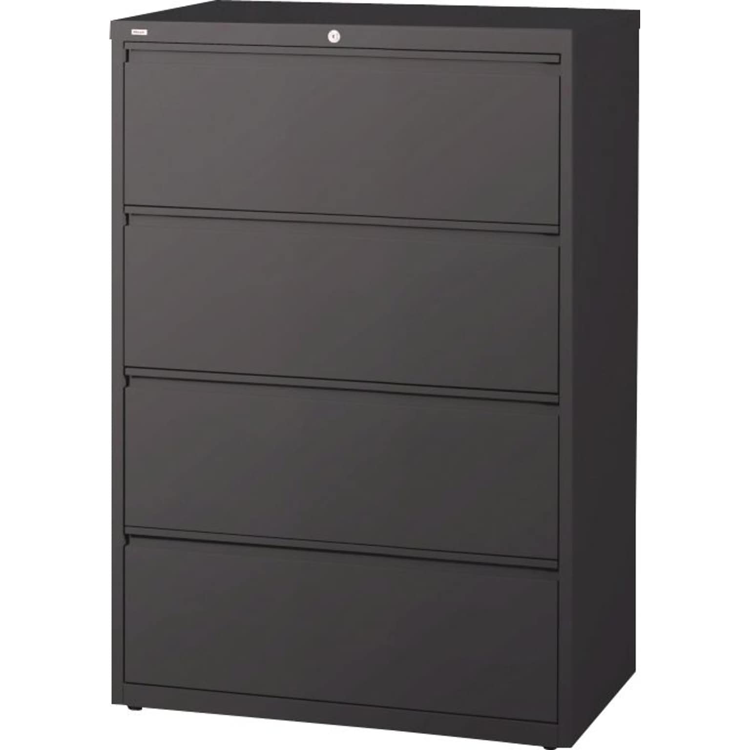 Quill Brand® 4-Drawer 42 Lateral File Cabinet, Letter/Legal, Charcoal (26826D)