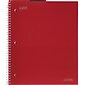 Staples Accel 1-Subject Subject Notebook, 8-1/2" x 11", Graph Ruled, Assorted, 12/Pack (25855CT)