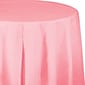 Creative Converting Classic Pink Round Plastic Tablecloths, 3 Count (DTC703274TC)