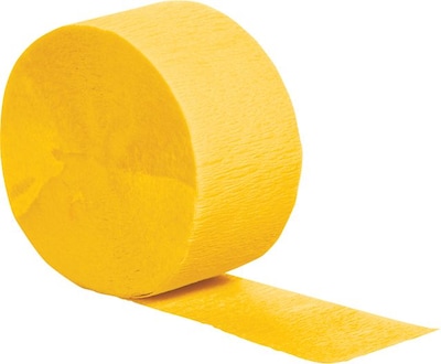 Creative Converting Crepe Streamers, School Bus Yellow (078520)