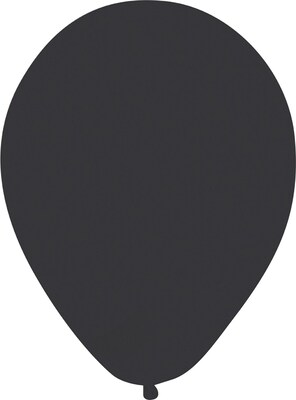 Creative Converting Black Latex Balloons, 15/Pack