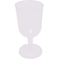 Creative Converting Clear Plastic 5 oz. Wine Glasses, 16/Pack