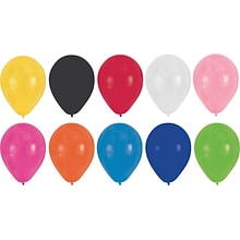 Creative Converting Latex Balloons, Assorted Colors, 15/Pack (041316)