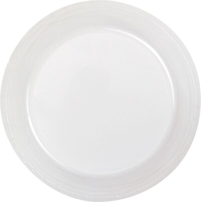 Creative Converting Plastic Clear 10 Round Banquet Plates, 20 Pack (28114131)