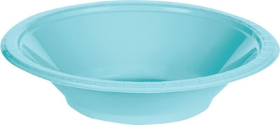 Creative Converting Heavy-Duty Plastic Bowls, 12 Oz., Pastel Blue, 20/Pack (28157051)