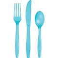 Creative Converting Heavy-Weight Plastic Pastel Blue, Assorted Cutlery, 24/Pack (010604)