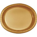 Creative Converting Glittering Gold Oval Platters, 8/Pack