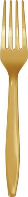 Creative Converting Heavy-Weight Plastic Gold, Premium Forks, 50/Pack (010473B)