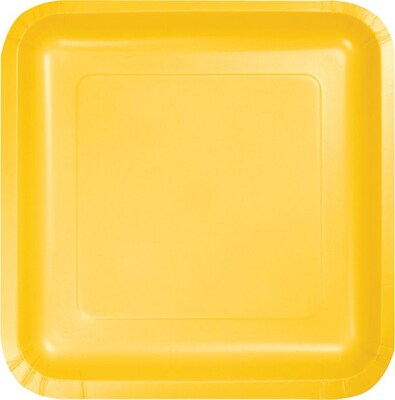Creative Converting School Bus Yellow Dessert Plates, 54 Count (DTC453269PLT)