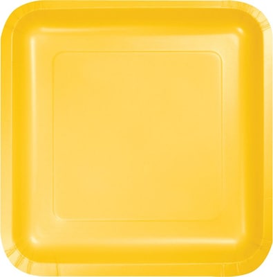 Creative Converting School Bus Yellow Dessert Plates, 54 Count (DTC453269PLT)