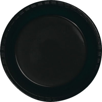 Creative Converting Black Plastic Dessert Plates, 150 Count (DTC28134011BPLT)