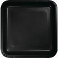 Creative Converting Black Velvet 7 Square Luncheon Plates, 18 Pack (453260)