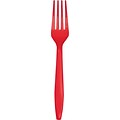 Creative Converting Heavy-Weight Plastic Classic Red, Premium Forks, 50/Pack (010463B)