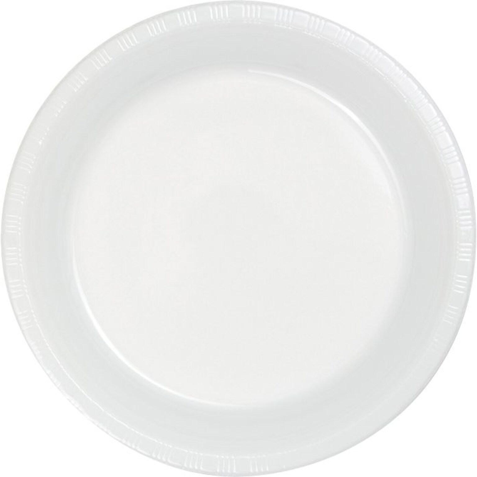 Creative Converting White Plastic Banquet Plates, 60 Count (DTC28000031BPLT)