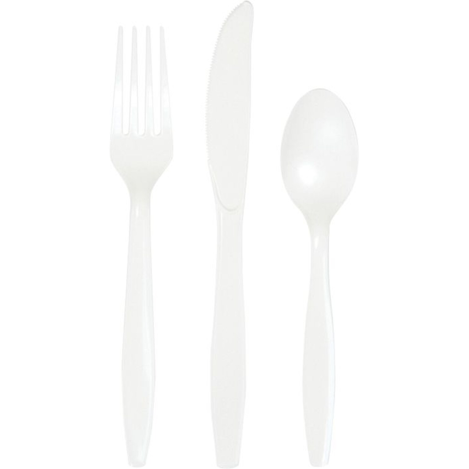 Creative Converting White Assorted Cutlery, 24 Pack (010420)