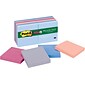 Post-it® Recycled Super Sticky Notes, 3" x 3", Bali Collection, 12 Pads/Pack (65412SSNRP)