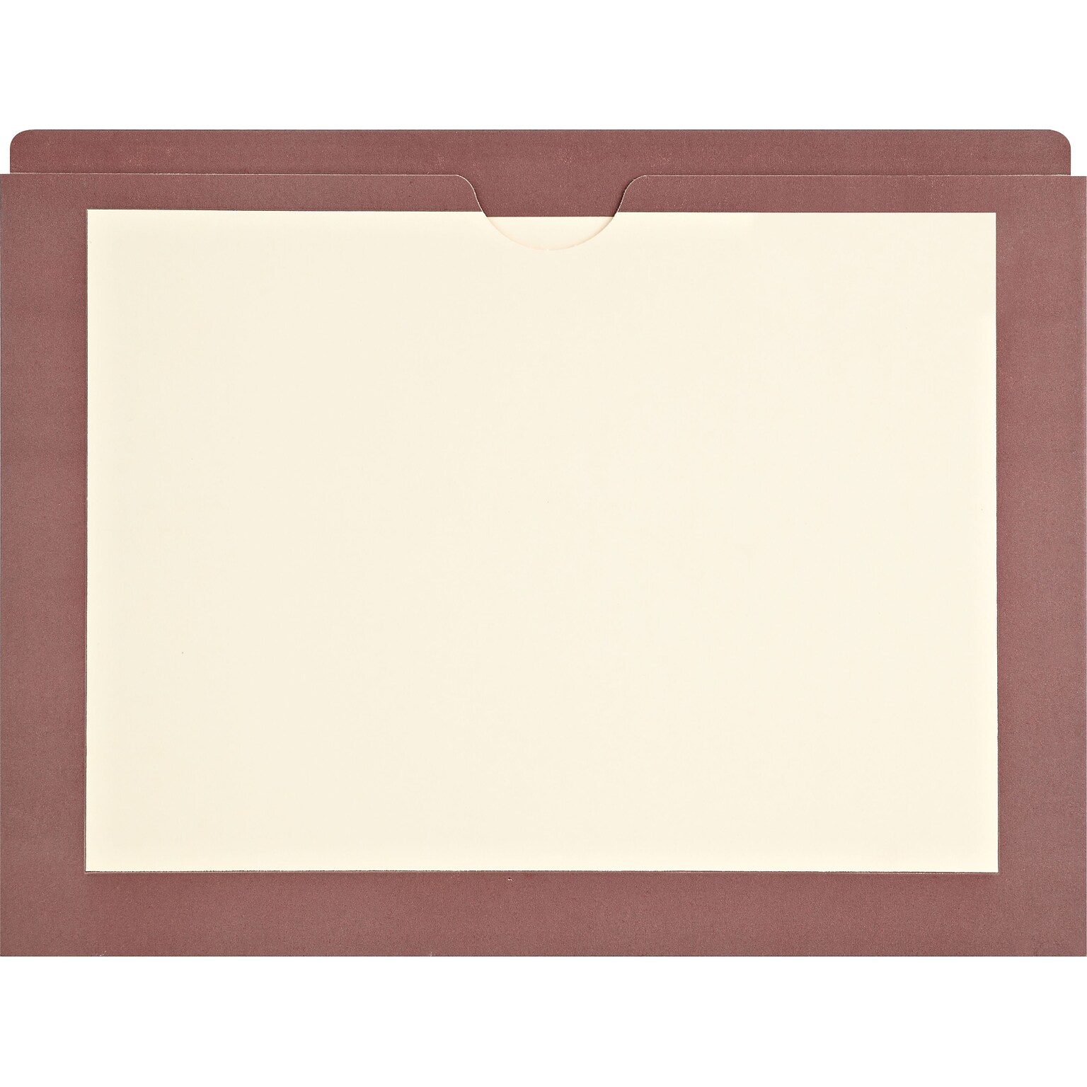 Medical Arts Press® Top-Tab Colored Border File Pockets; Brown