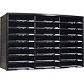 Storex 24-Compartment Literature Organizer, Black (61435U01C)