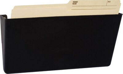 Storex Snap & Stack Wall File, Letter Size, Black (70221U01C)