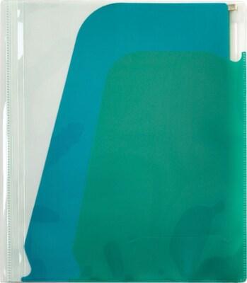 Pendaflex® 5-Pocket File, Letter Size, Clear with Blue and Green, Each (41113)