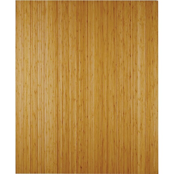 Anji Mountain Deluxe Roll-Up Bamboo Chair Mat, Rectangular, 42 x 48, Natural