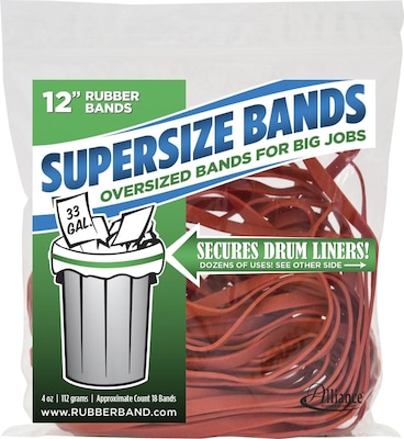 Alliance SuperSize Rubber Band, 12 x 1/4, 4 oz.