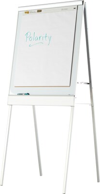 Iceberg Polarity Height Adjustable Dry Erase Flipchart Easel, White (ICE30333)