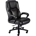 Quill Brand®® Glenvar Big & Tall Chair, Bonded Leather, Black, Seat: 21.5W x 20.5D, Back: 22W x 26H