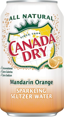 Canada Dry Mandarin Orange Sparkling Water 12oz 24/ct