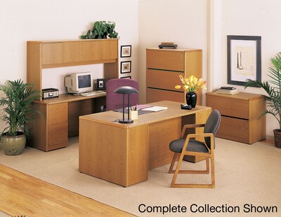 HON® 10700 Series Office Collection in Harvest, Kneespace Credenza with Full-Height Pedestals