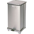 Non-Magnetic Stainless Steel Step Can; 12 Gallon, w/Plastic Liner