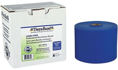 Thera-Band® Latex Free Exercise Bands 25 Yard Roll, Extra Heavy, Blue