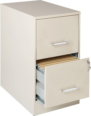 Lorell SOHO 22 2-Drawer File Cabinet; Stone, 14.3