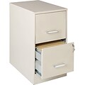 Lorell SOHO 22 2-Drawer File Cabinet; Stone, 14.3