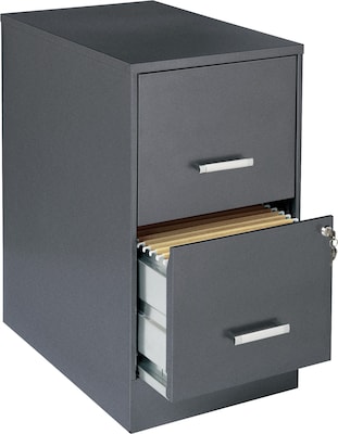 Lorell SOHO 22 2-Drawer File Cabinet; Stone