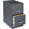 Lorell SOHO 22 2-Drawer File Cabinet; Stone