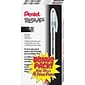 Pentel R.S.V.P. Ballpoint Stick Pens, Fine Point, Black Ink with Clear Barrel, 24/Pack (BK90ASW2)