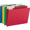Smead FlexiFolder Heavyweight File Folders, 3 Tab, Letter Size, Assorted Colors, 12/Pack (10404)